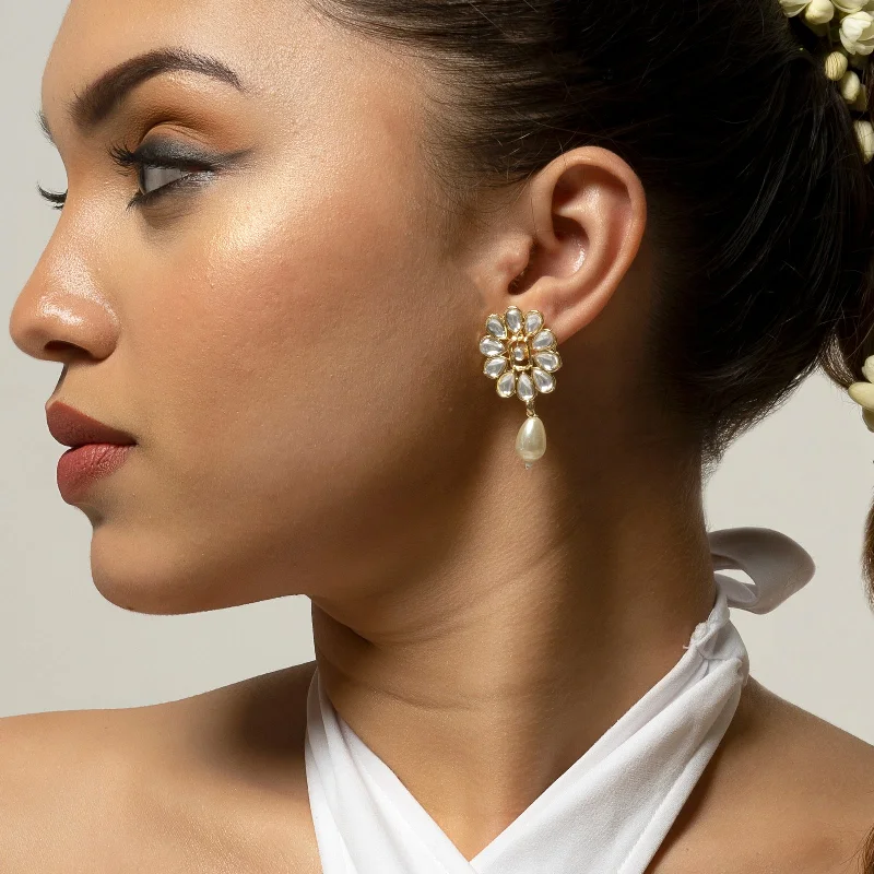 Once-A-Year Jewelry Deals – Shop Before They’Re Gone Teejh Grisha Pearl and Polki Earring