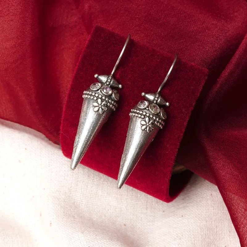 Grab Exquisite Jewelry At The Lowest Prices Teejh Indu Silver Oxidised Earrings