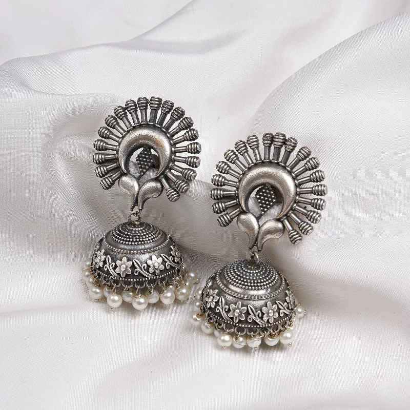 Timeless Elegance At Unbelievable Discounts Teejh Jhalsa Silver oxidised earring