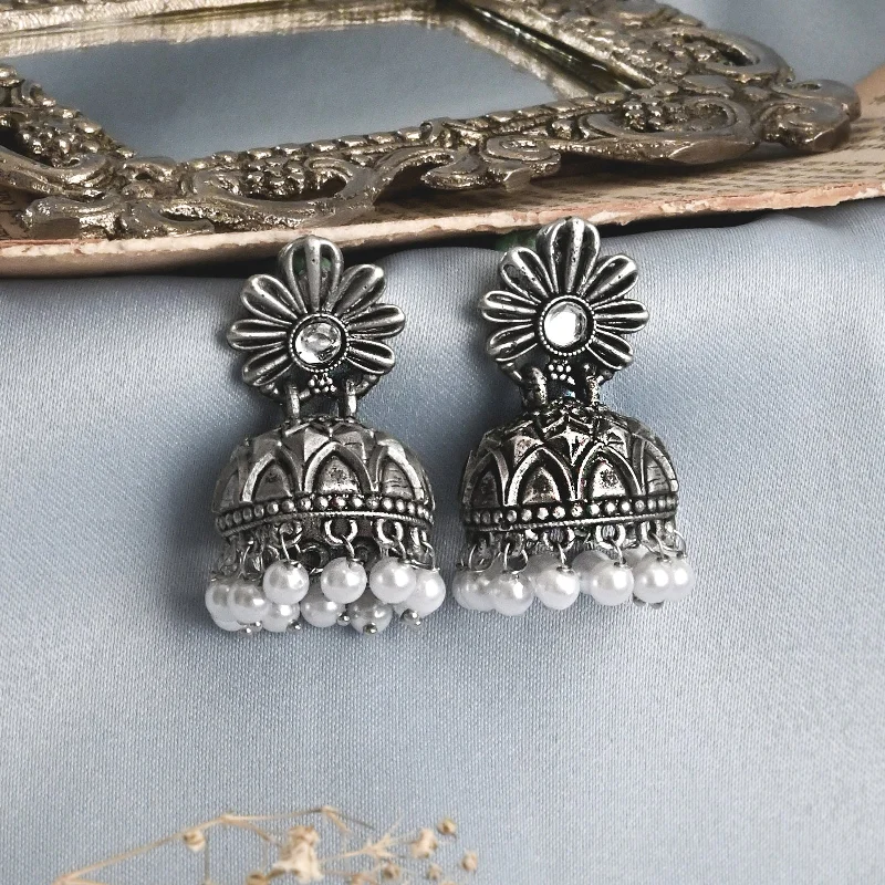 Exclusive Jewelry Sale Event – Shop Now Teejh Kritikaa Silver Oxidized Earring