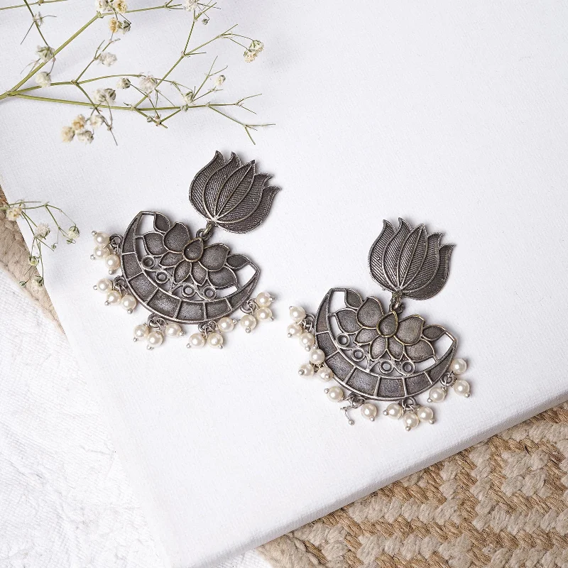 The Perfect Jewelry Piece At The Perfect Price Teejh Krupali Silver Oxidised Earring