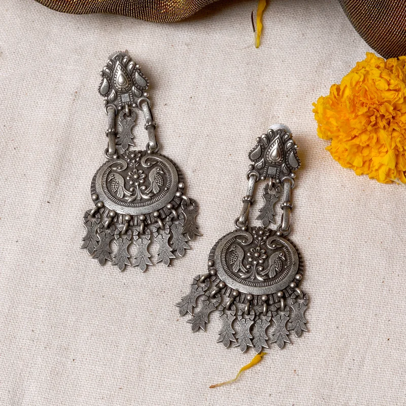 Fashion-Forward Jewelry At Incredible Prices Teejh Vedhika Silver Oxidsed Earrings