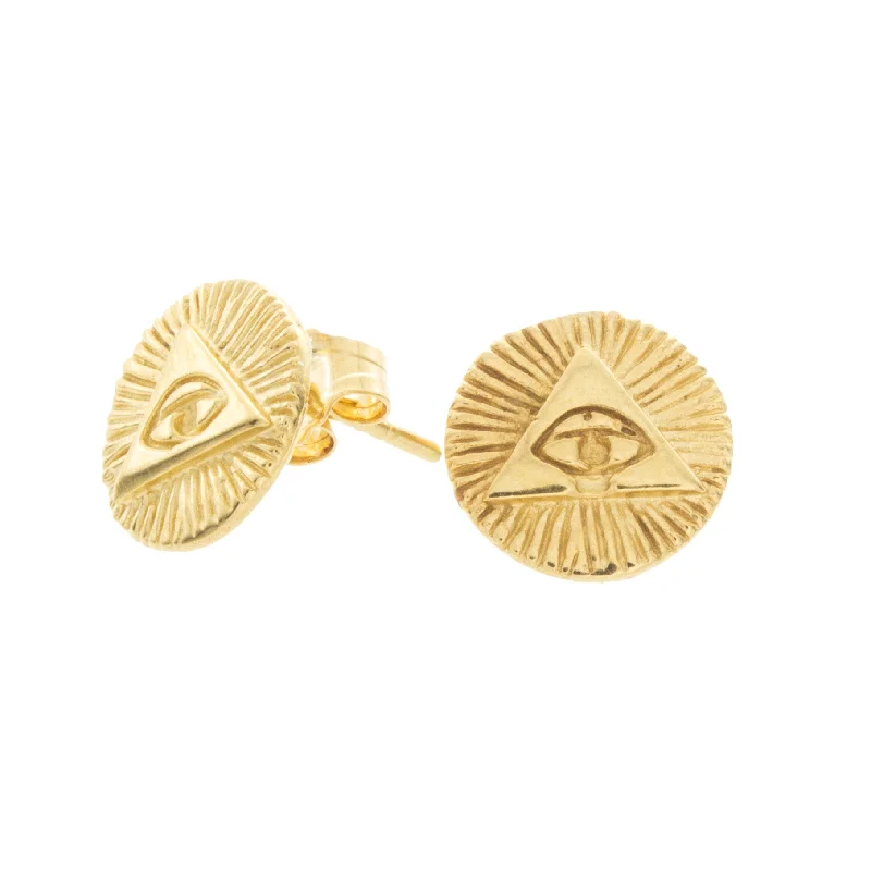 Seasonal Jewelry Sale – Upgrade Your Collection Triangle Eye Stud Earrings