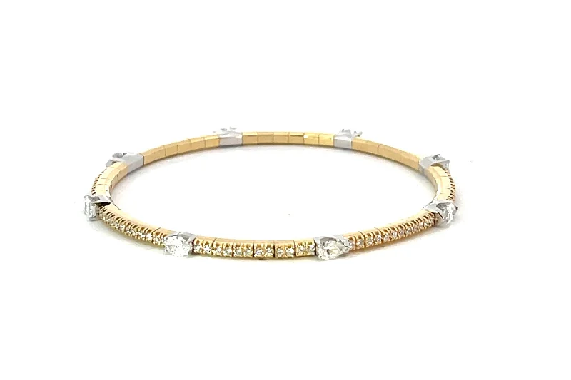 Affordable Luxury Jewelry – Style At A Great Price Ex-Tensible™ Fancy Cut Diamond Station Stretch Tennis Bracelet