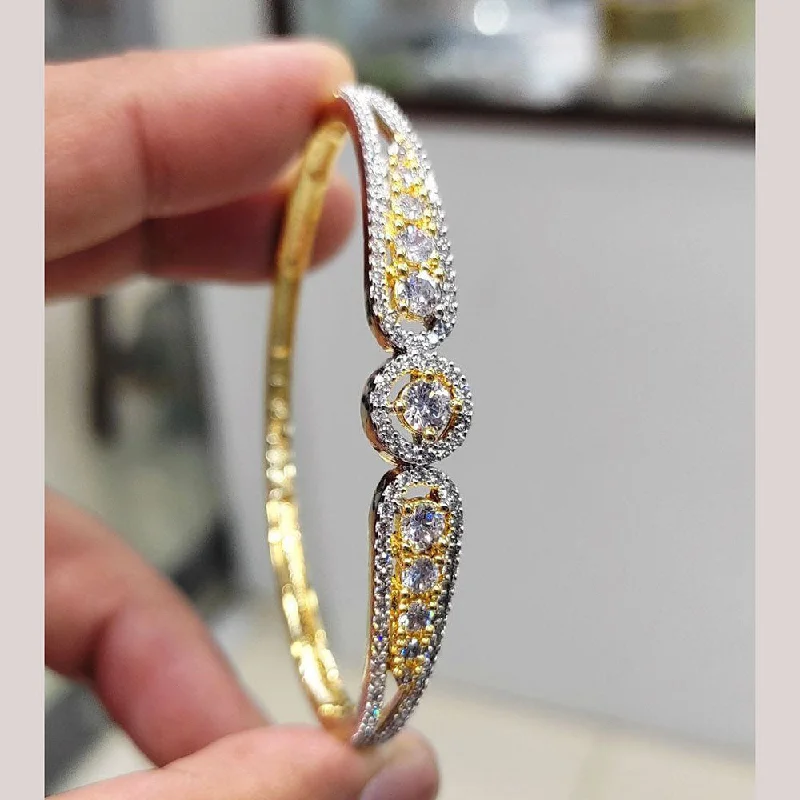 The Perfect Jewelry Piece At The Perfect Price Aamrapali Gold Plated AD Openable Bracelet