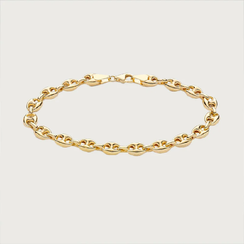 Exclusive Jewelry Sale – Limited-Time Discounts Anchor Link Bracelet in 9K Yellow Gold