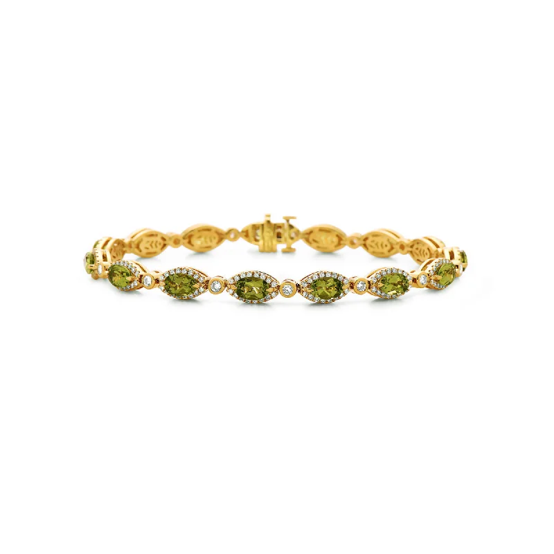 Peridot and Yellow Gold