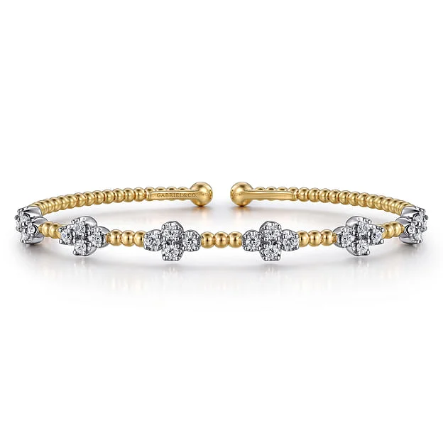 Unbeatable Offers On Luxury And Everyday Jewelry Gabriel & Co. White-Yellow Gold Bangle Bracelet