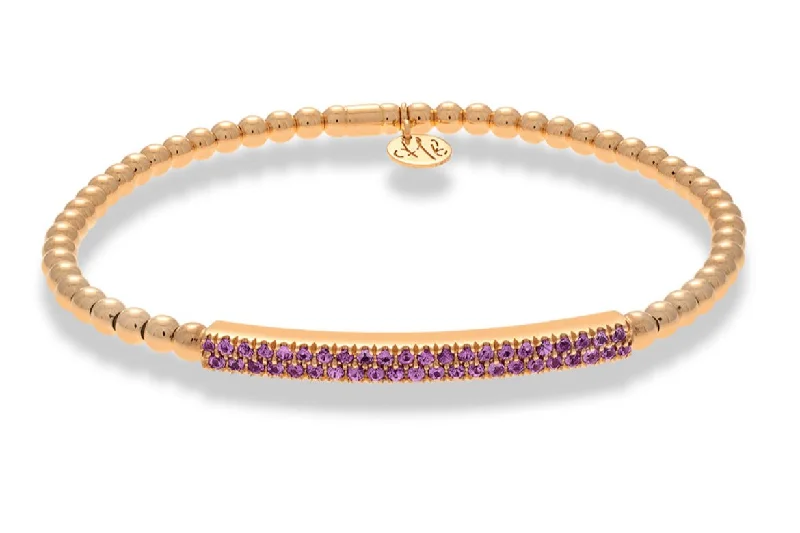 Discounted Jewelry For A Glamorous Look Hulchi Belluni ‘Tresore’ Pink Sapphire Bar Stretch Bracelet (21348pi)