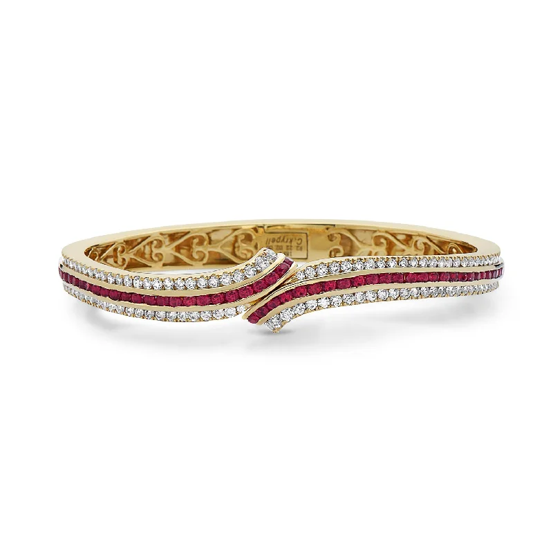 Seasonal Jewelry Deals – Elevate Your Style Krypell Collection Ruby Bypass Bracelet