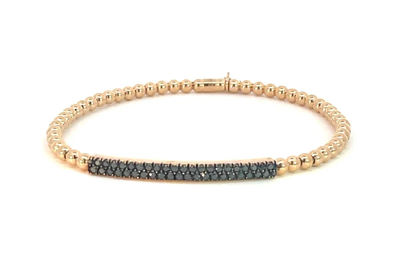 Handcrafted Jewelry Sale – Unique Designs At Low Prices Hulchi Belluni ‘Tresore’ Black Diamond Bar Stretch Bracelet (21348BI)