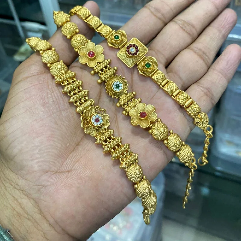 Limited-Stock Jewelry Sale – Once It's Gone, It's Gone Manisha Jewellery Gold Plated Bracelet (1 Piece Only)