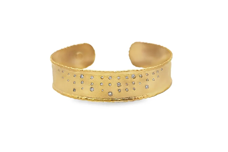 Unmissable Jewelry Sale – Shop Before It's Too Late Marika Satin Finish Line Diamond Cuff Bracelet