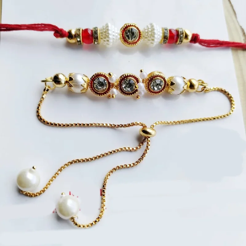 Don't Miss These Dazzling Jewelry Discounts Palak Art Gold Plated Rakhi Combo