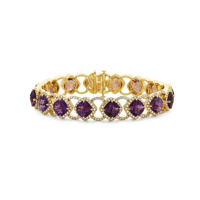 Amethyst and Yellow Gold