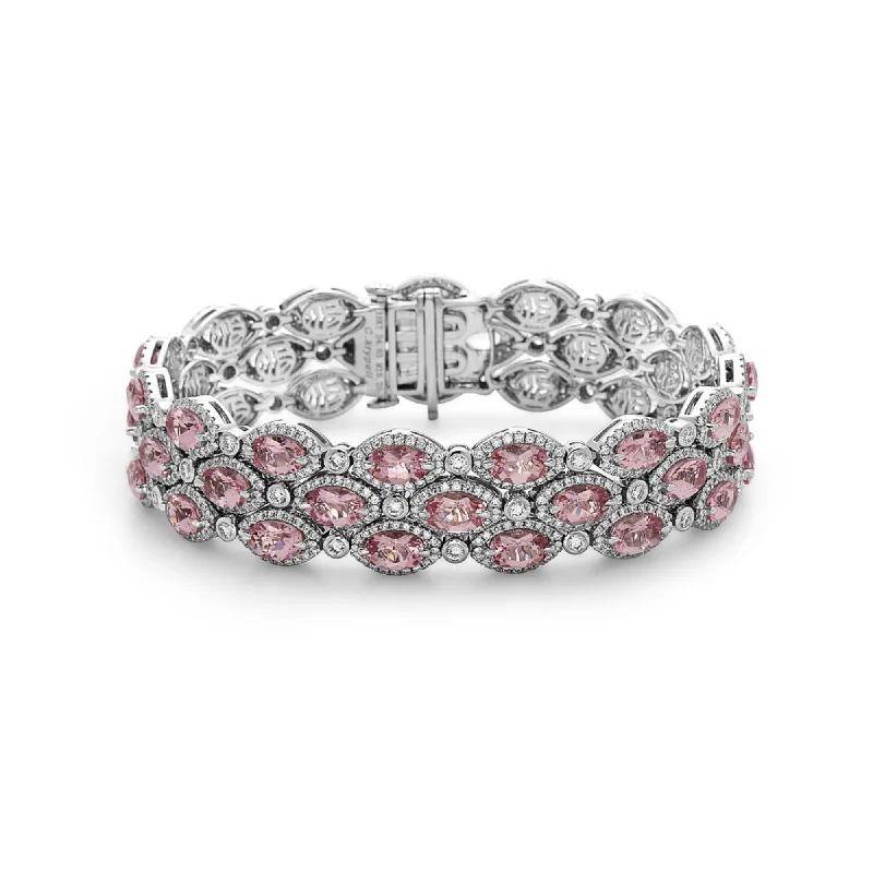 Last Chance To Grab Your Favorite Jewelry At A Discount Pastel Diamond Firefly Triple Row Bracelet