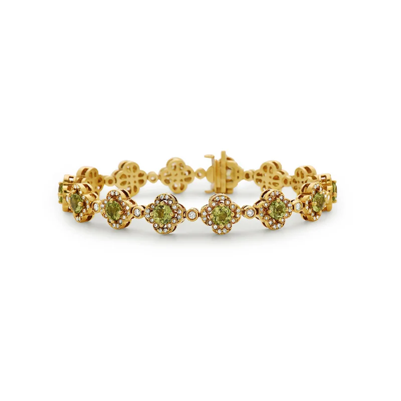 Peridot and Yellow Gold