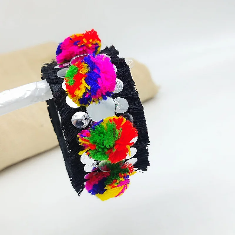 Sparkle For Less – Shop Our Limited-Time Jewelry Deals SNERA Navratri Collection Multi Color Mirror Handmade Bracelet