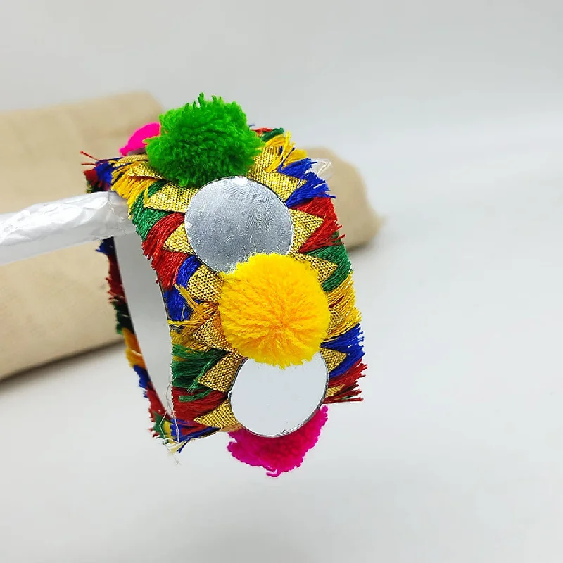 Exclusive Jewelry Sale – Grab Timeless Pieces Now SNERA Navratri Collection Multi Color Mirror Handmade Bracelet