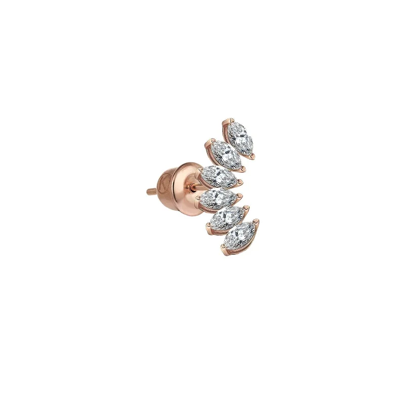 Dainty And Elegant Jewelry Now At Reduced Prices 6 Diamonds Marquise Earring