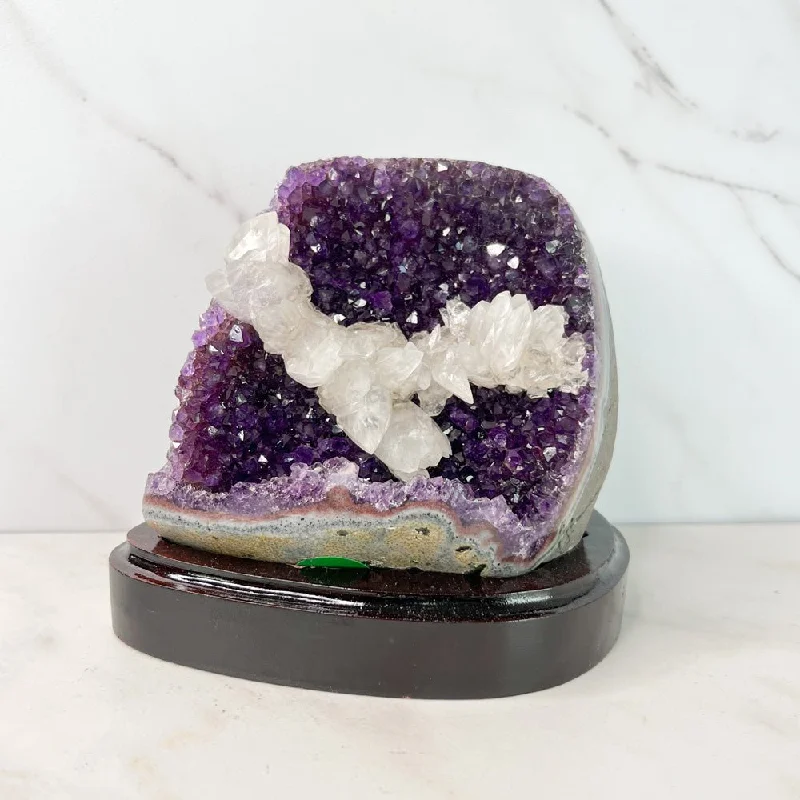 Dazzle With Discounts – Shop Jewelry On Sale Amethyst with Calcite & Stand