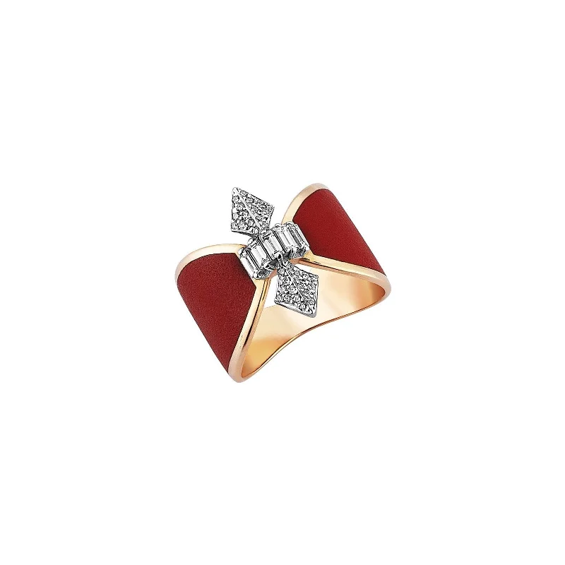 Trending Jewelry Styles Now At Limited-Time Discounts Crown Claret Red Ceramic Ring