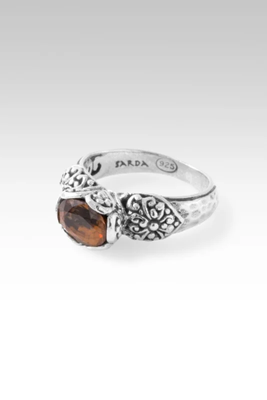 High-Quality Gemstone Jewelry For Special Occasions Euphony Ring™ in Cognac Zircon