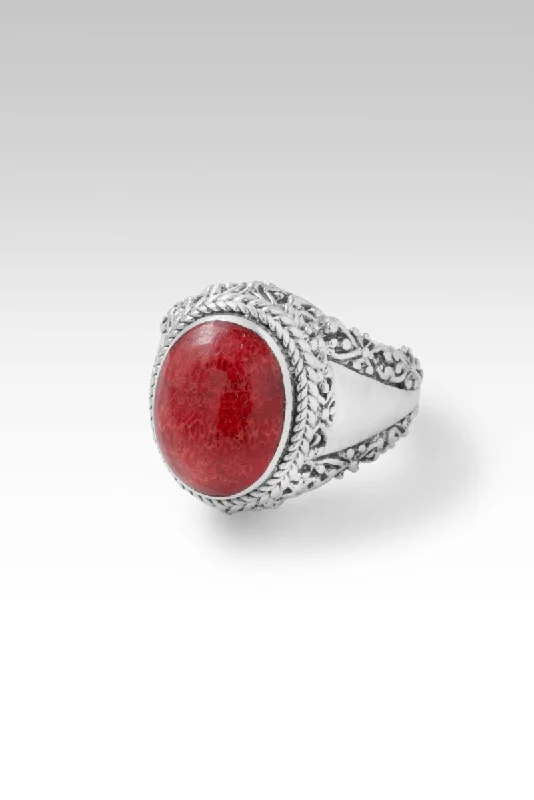 Timeless Jewelry Styles At Wallet-Friendly Prices Journey of Enlightenment Ring™ in Red Sponge Coral