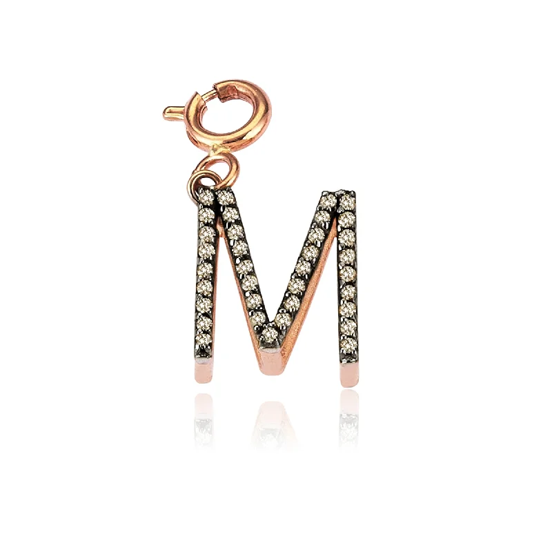 Exclusive Online Discounts On Stylish Jewelry Letter M Pavé Charm