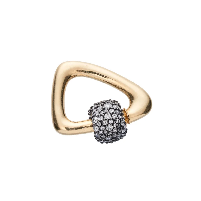 Save On Luxury Jewelry Pieces – Limited-Time Offers Marla Aaron 18k Yellow Gold Stoned Diamond Freeform Lock