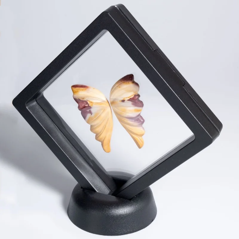 Luxury Jewelry Now At Special Promotional Rates Mookaite Butterfly In 3D Floating Display Case