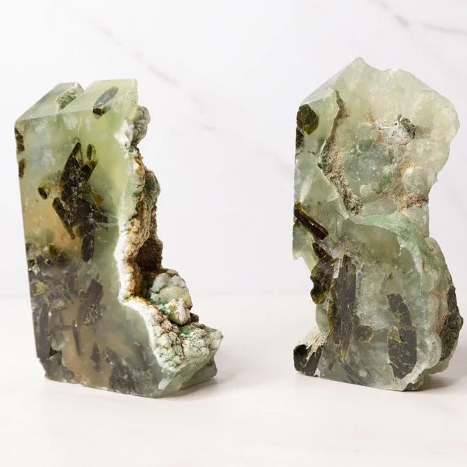 Modern Jewelry At Exclusive Discounts – Shop Today Prehnite with Rutilated Epidote