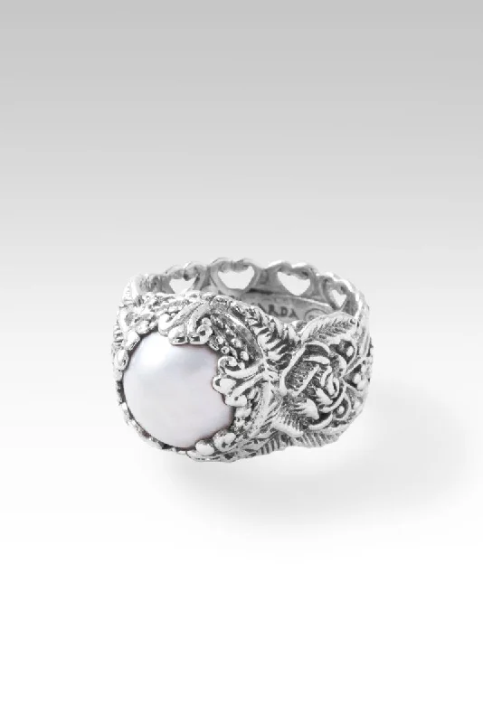 Shop Stylish Jewelry Now And Save Big Rejoice and Blossom Ring™ in White Mabe Pearl