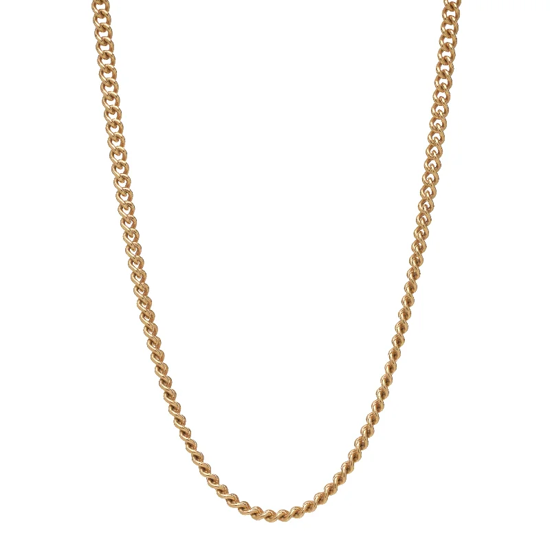 Discover Unique Jewelry With Special Limited-Time Offers Stephanie Windsor 14k Gold Solid 4.5mm Curb Chain