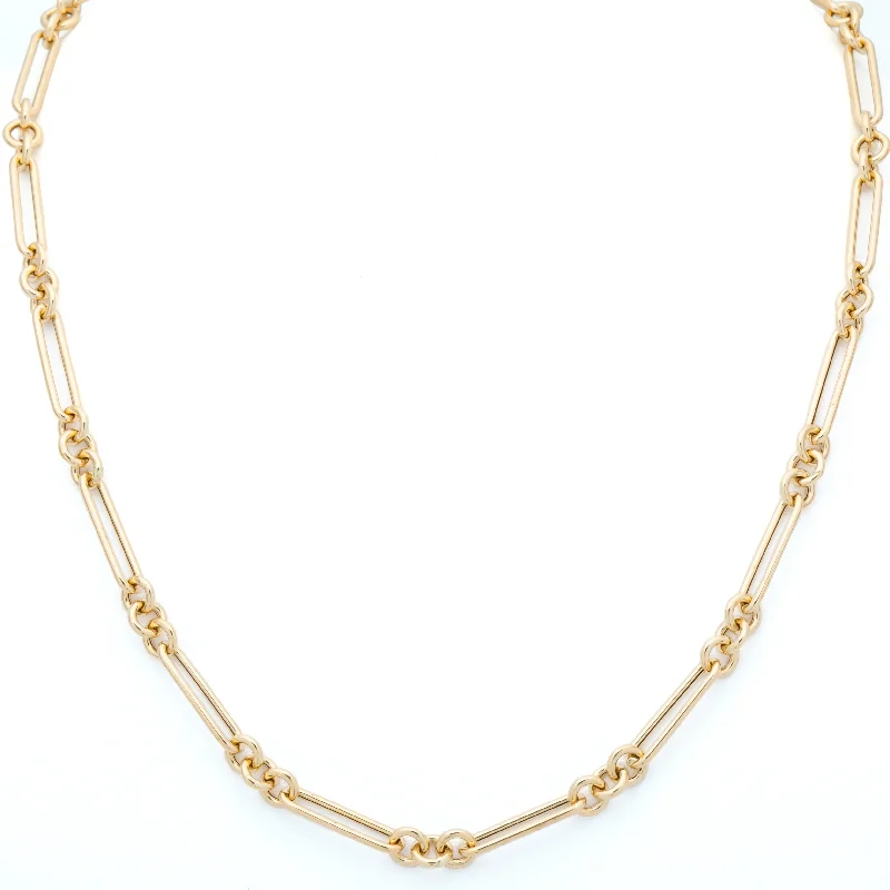 Jewelry Flash Sale – Stylish Designs At Unbeatable Rates Stephanie Windsor 14k Trombone Link Chain Necklace